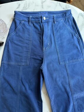 ROLLA'S Navy Blue High-Rise Loose Straight Pants